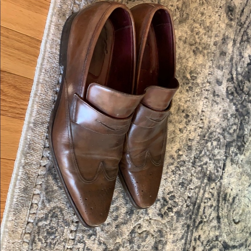 Canali leather shoes. Size 43.5